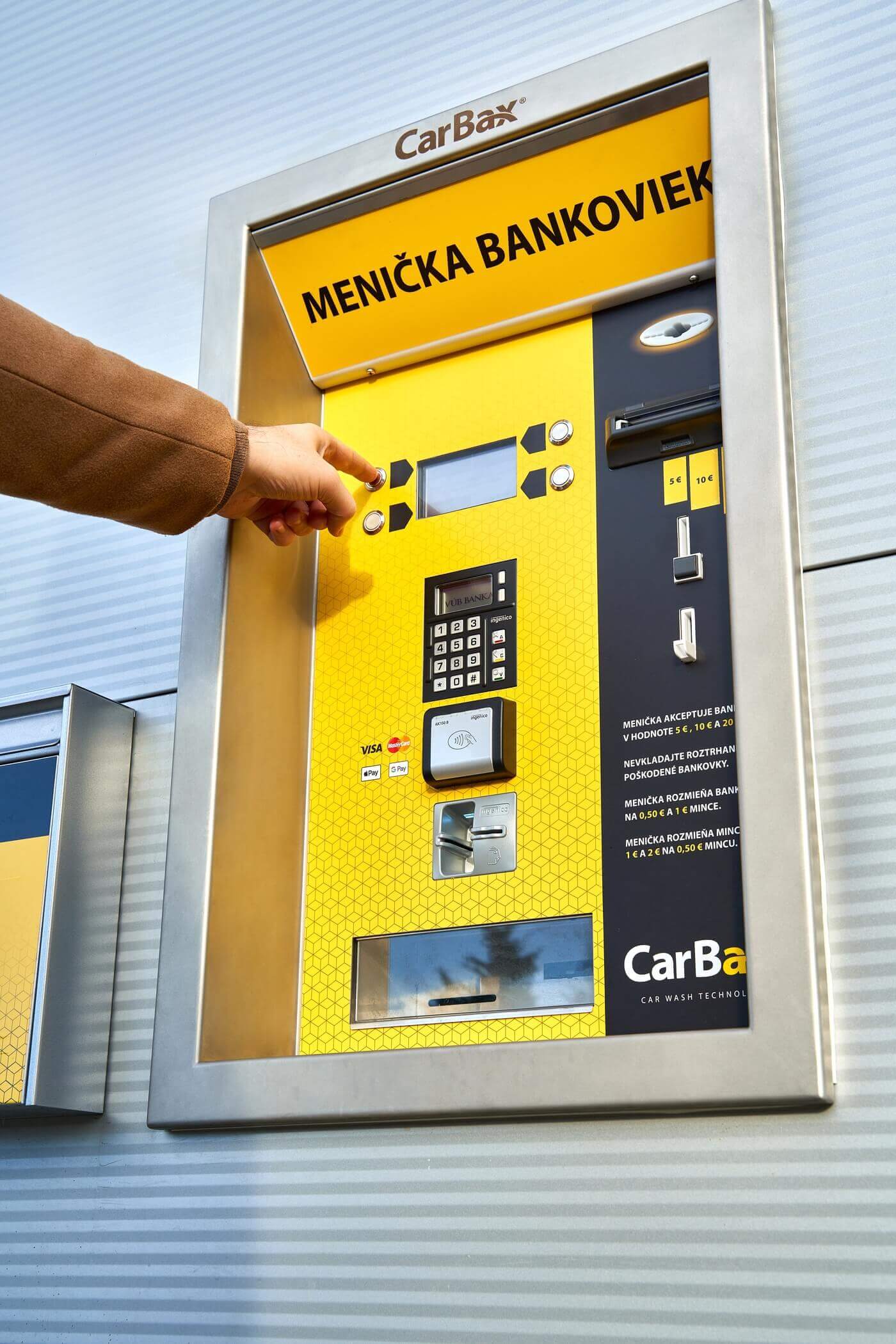 Predstavujeme meničku bankoviek CarBaxChange